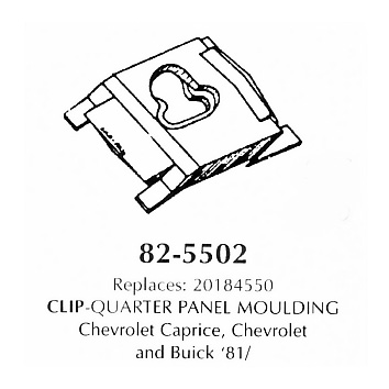 Clip -Quarter Panel Moulding