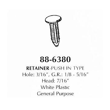 Retainer push in type